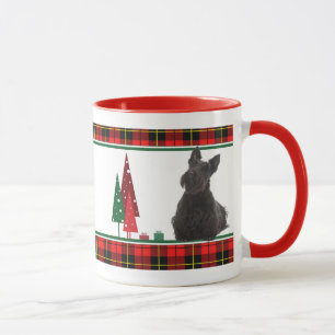 Mug Musique de Noël écossaise rétro