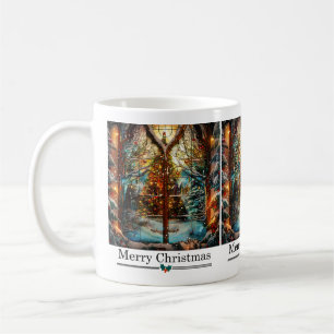 Mug Musique de Noël en verre tendu