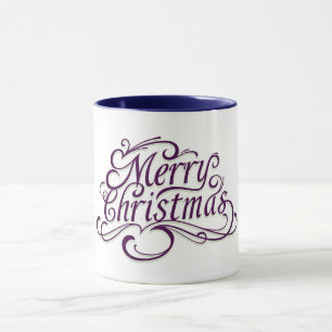 Mug Musique de Noël Joyeuse à deux tons