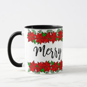 Mug Musique de Noël   Joyeux et épais pins et baies