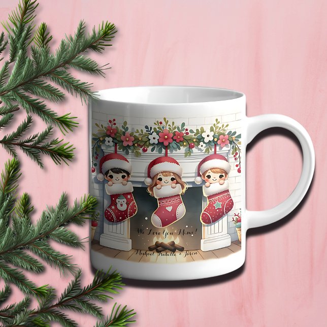Mug Musique de Noël mimi avec petits-enfants Noms (Créateur téléchargé)