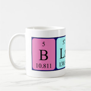 Mug Musique de nom de table périodique Blaire