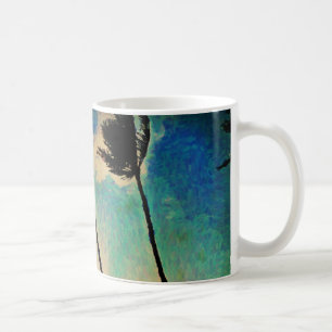 Mug Musique de palmier couché de soleil
