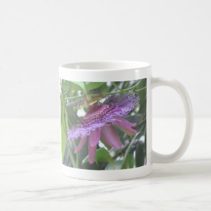 Mug Musique de photo à fleurs violet Passion