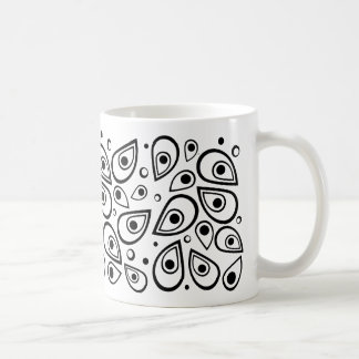 Mug Musique de point de goutte de fond en gras
