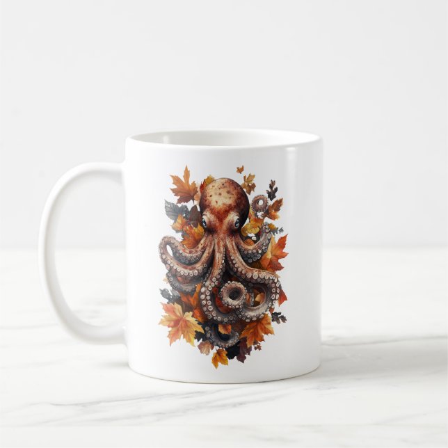 Mug Musique de poulpe automnale (Gauche)