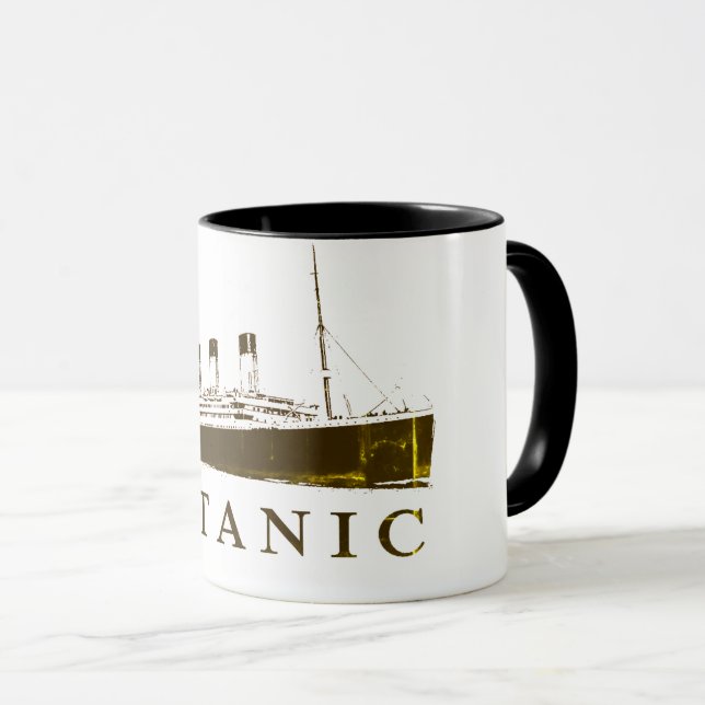 Mug Musique de qualité de hauteur Titanic (Devant droit)