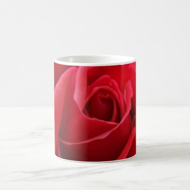 Mug Musique de rose rouge (Centre)