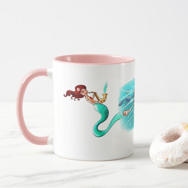Mug Musique de sirène #2a (Avec donut)