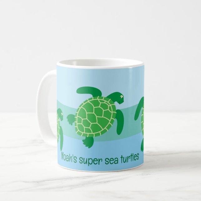 Mug Musique de tortue de mer (Devant gauche)