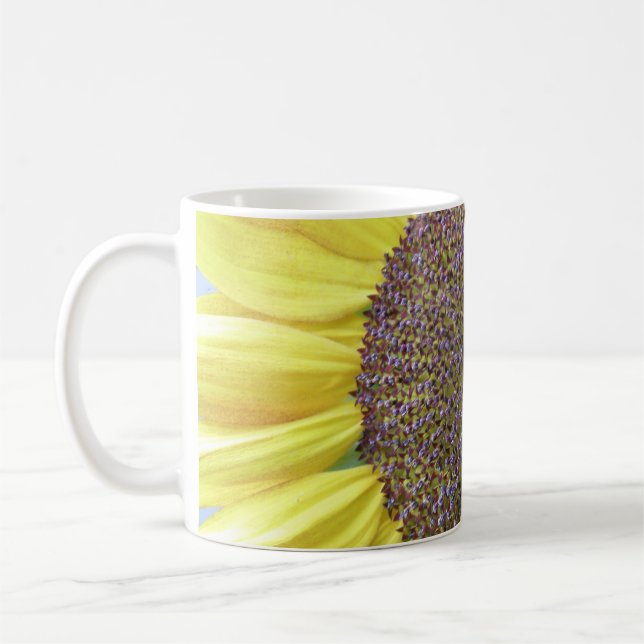 Mug Musique de tournesol jaune (Gauche)