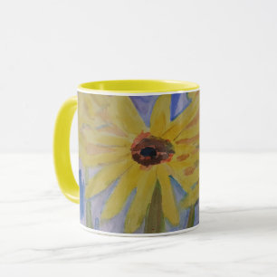 Mug Musique de tournesol jaune été