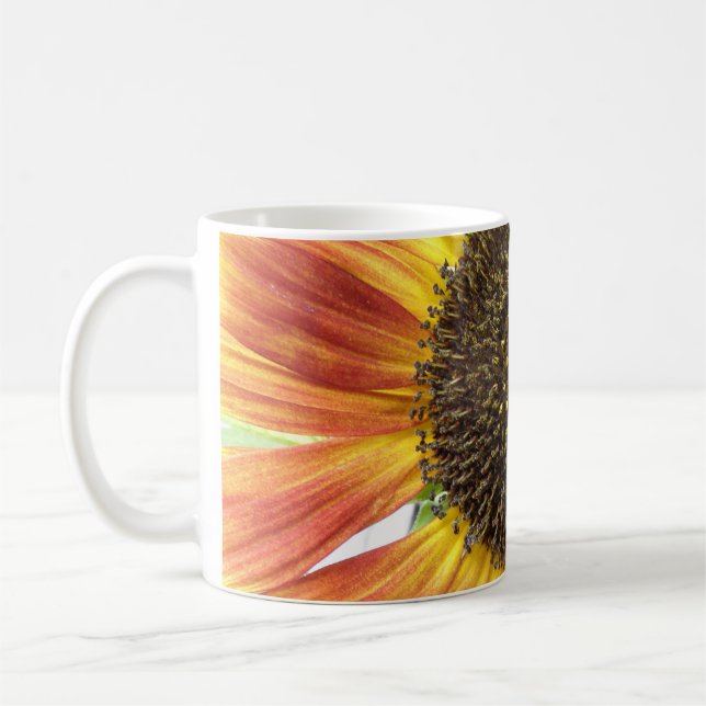Mug Musique de tournesol orange (Gauche)