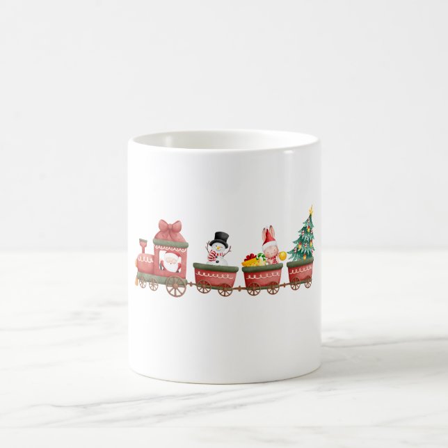 Mug Musique de train de Noël (Centre)