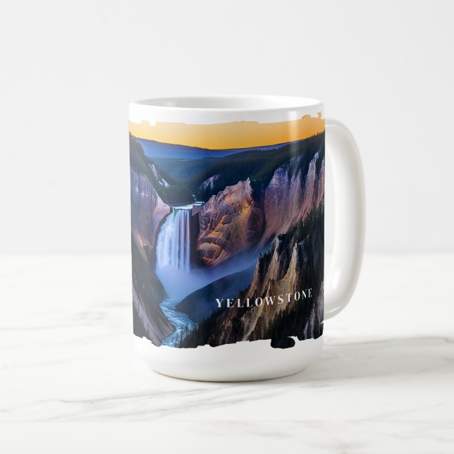 Mug Musique de Yellowstone Falls (Devant droit)