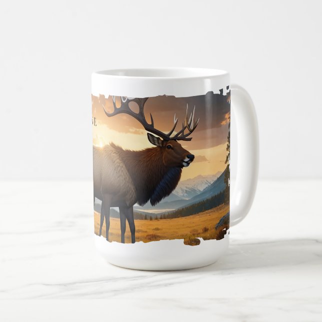 Mug Musique d'Elk de Yellowstone (Devant droit)