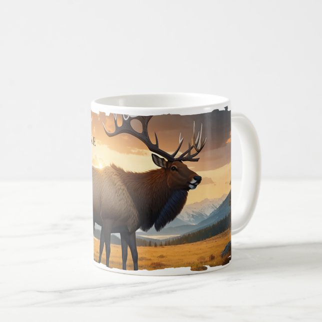 Mug Musique d'Elk de Yellowstone (Devant droit)