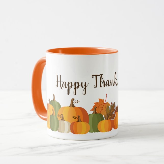 Mug Musique des Citrouilles de Thanksgiving (Devant gauche)