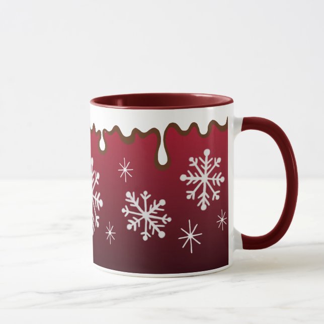 Mug Musique des flocons rouges (Droite)