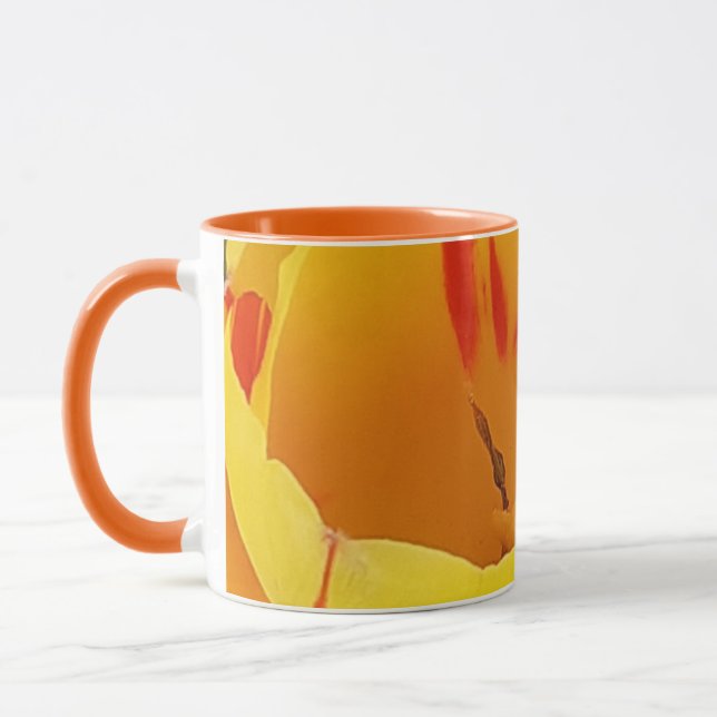 Mug Musique des Tulipes du printemps jaune (Gauche)