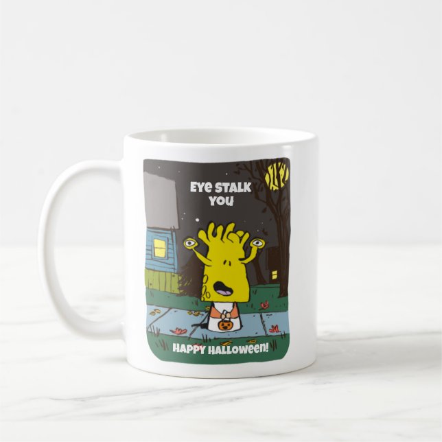 Mug Musique d'Halloween Retro Cute Monster (Gauche)