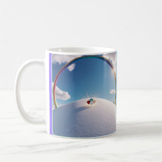 Mug Musique d'harmonie rayonnante arc-en-ciel