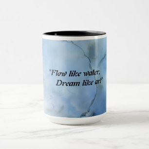 Mug Musique d'illusion d'aquarelle bleue
