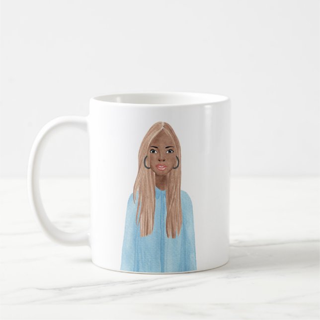 Mug Musique d'image aquarelle personnalisée (Gauche)