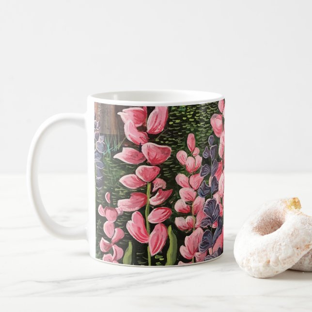 Mug Musique d'oeuvre originale fleur sauvage (Avec donut)