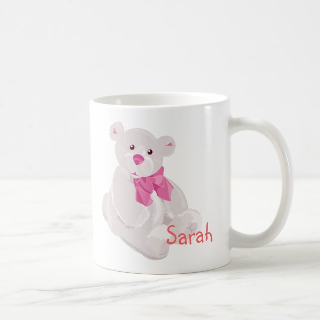Mug Musique d'ours blanche et rose (Droite)