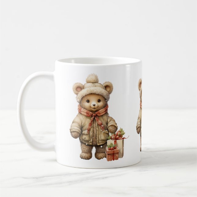 Mug Musique d'ours en peluche de Noël (Gauche)