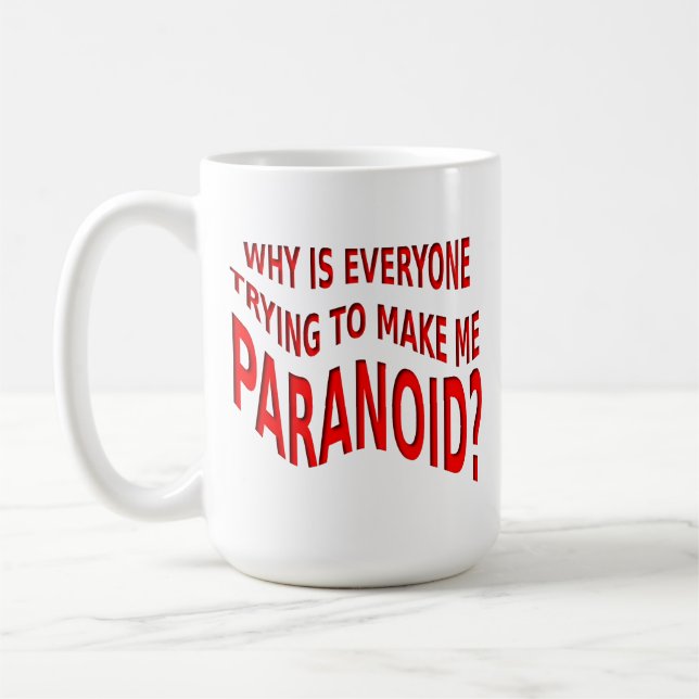 Mug Musique drôle paranoïaque (Gauche)