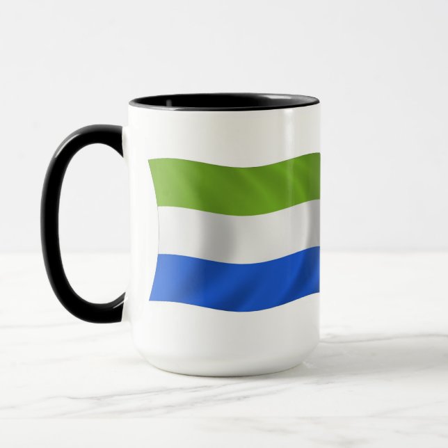 Mug Musique du drapeau de la Sierra Leone (Gauche)