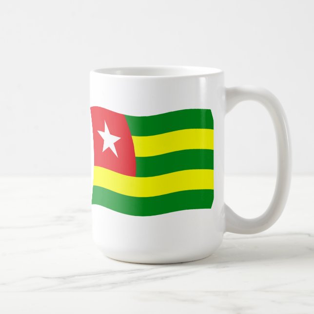 Mug Musique du drapeau du Togo (Droite)