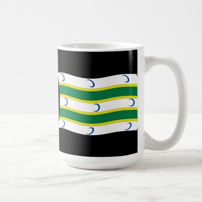 Mug Musique du drapeau turkmène (Droite)