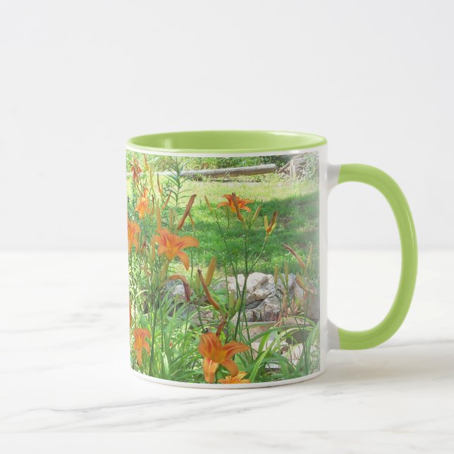 Mug Musique du jardin de fleurs d'été (Droite)
