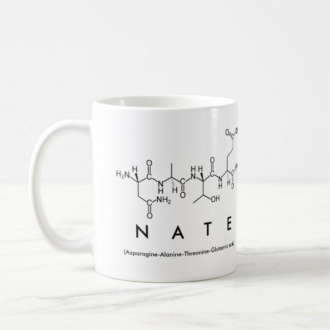 Mug Musique du nom du peptide nate (Gauche)