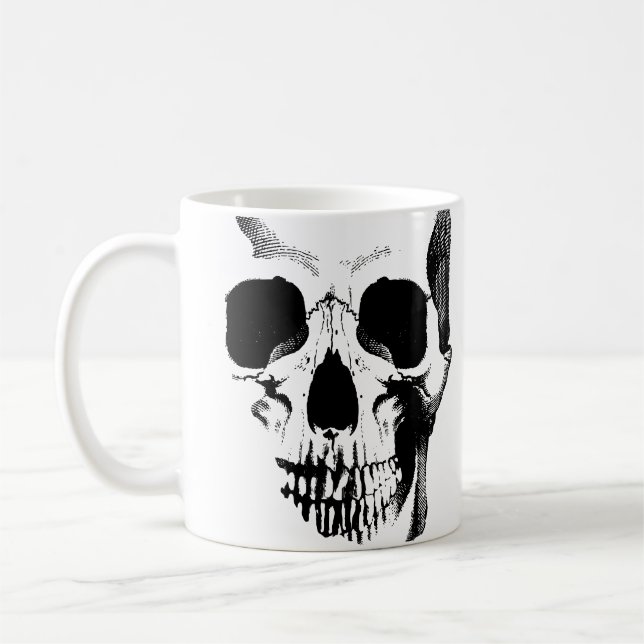 Mug Musique du visage crâne (Gauche)