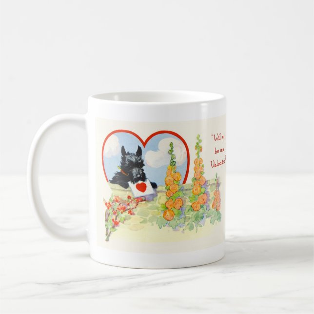 Mug Musique écossaise Terrier Valentine (Gauche)