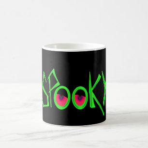 Mug Musique éffrayante d'Halloween aux yeux brillants