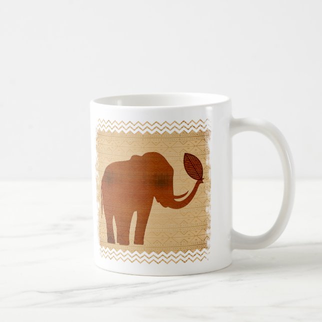 Mug Musique Elephant Tribal Art Design (Droite)