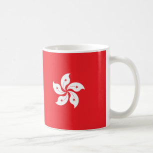 Mug Musique en céramique du drapeau de Hong Kong
