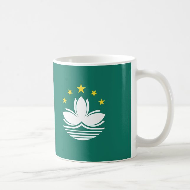 Mug Musique en céramique du drapeau de Macao (Droite)