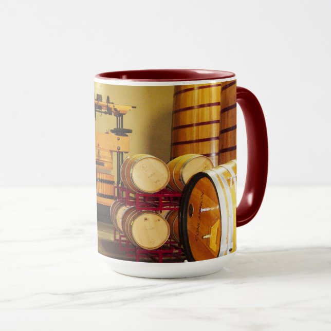 Mug Musique en tonneau de vin (Devant droit)