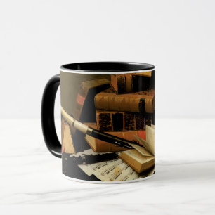 Mug Musique et Littérature par William Harnett, Beaux-