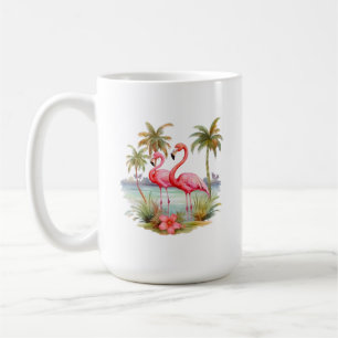 Mug Musique Flamant rose rose