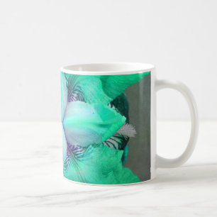 Mug Musique Fleur Iris Bleu Clair