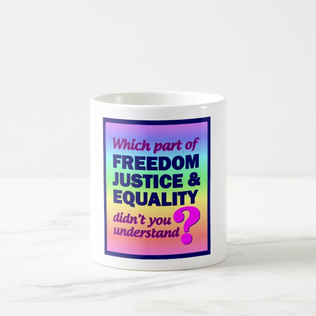 Mug Musique Freedom Justice Equality (Centre)