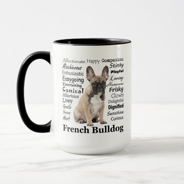 Mug Musique Frenchie Traits (Gauche)