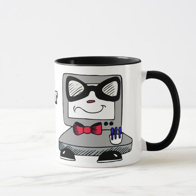 Mug Musique Geek Nerd de l'ordinateur (Droite)